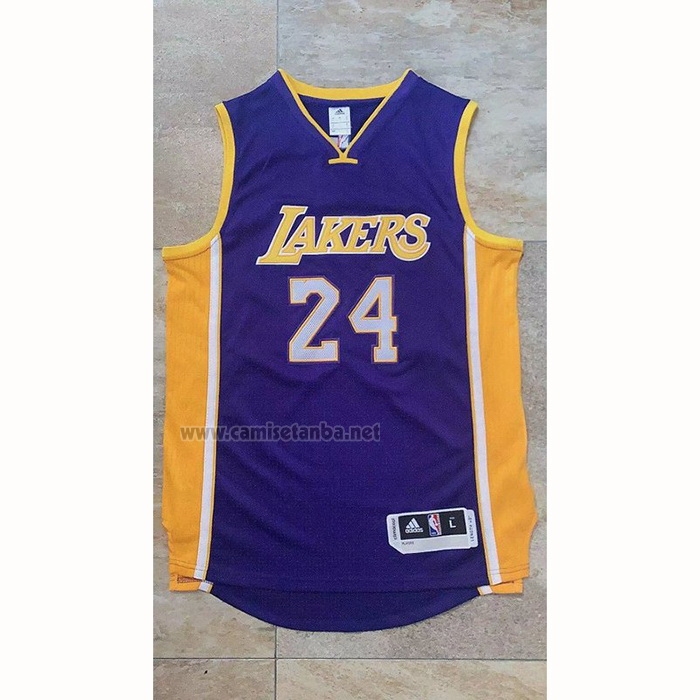 Camiseta Los Angeles Lakers Kobe Bryant #24 Violeta